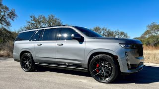 2022 Cadillac Escalade with 24quot Vossen HF64 Wheels [upl. by Anikal193]