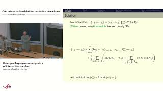 Alessandro Giacchetto  Resurgent large genus asymptotics of intersection numbers [upl. by Umberto]