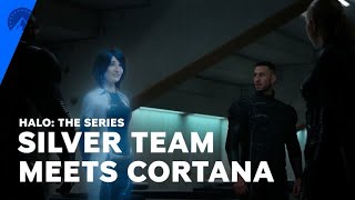 Halo The Series  Cortana Introduces Herself To Silver Team  Paramount [upl. by Attekahs889]