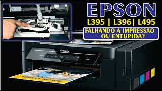 EPSON L395  L396  L495 como desentupir e tirar o ar da cabeça de impressão da EPSON [upl. by Havstad]