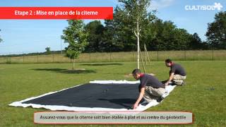 Installation dune citerne souple en EPDM [upl. by Mazlack]