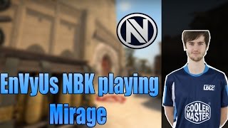 EnVyUs NBK playing CSGO MM on Mirage twitch stream [upl. by Ydennek]