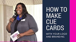 How To Make Cue Cards With Your Logo [upl. by Ahsytal]