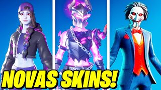 TODAS AS NOVAS SKINS DA NOVA ATUALIZAÇÃO DO FORTNITE HALLOWEEN v3130 [upl. by Bautram]