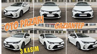 GENEL FİYAT YOKLAMASI OTO PAZARI 3 KASIM otopazarı automobile [upl. by Lien]