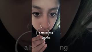 septum stretch hole show viral septum septumpiercing nosepiercing [upl. by Yennaiv]