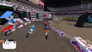 2024 Anaheim 2 Supercross Triple Crown  450 Main 123  MX Sim [upl. by Naeruat]