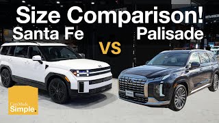 2024 Hyundai Santa Fe vs Hyundai Palisade  Sitting In Every Seat [upl. by Tracey]