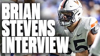 UVA OL Brian Stevens Interview  2025 NFL Draft Prospect [upl. by Adnopoz]