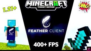 Feather client for mcpe 121  pvp texture pack fps boost [upl. by Assirahs]