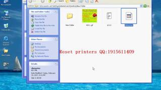 Printer RESET VIDEO XP 215 Adjustment Program resetter [upl. by Ahsinam731]