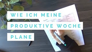 Wie ich meine Woche voller Produktivität und Kreativität plane [upl. by Odel611]