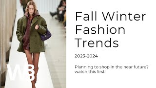 Fall Winter 2023 2024 Fashion trends  How to style them [upl. by Kristen796]