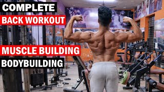 Complete Back Workout for Muscle Building  Bodybuilding Exercise amp Tips [upl. by Aivan]