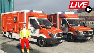 🔴 LIVE🔴 🚑 Rettungsdienst im Einsatz für die Stadt ⚡ Gelsenkirchen RP V1 Original ⚡LIVE Maxmilim [upl. by Ybrik]