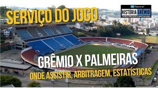 SERVIÇO DO JOGO GRÊMIO x PALMEIRAS [upl. by Madi]