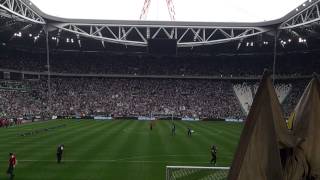 JUVENTUSpalermo Coreografia formazioni e inno Juvemp4 [upl. by Nirred]