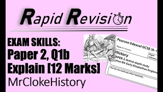 GCSE Rapid Revision Elizabethan England Exam Q1b Explain 12 Marks ReUpload [upl. by Annai73]