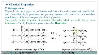 Fats and Oils Introduction Physical and Chemical properties [upl. by Nedac]