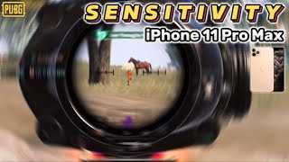 Sensitivity iPhone 11 pro max Terbaru  Kode Layout  Sensi PUBG Mobile Terbaik 2024 [upl. by Adlemi]