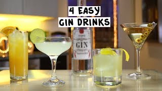 Four Easy Gin Drinks [upl. by Bonnes]