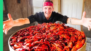 Boiling 10000 Crawfish Epic Louisiana Crawfish Throw Down in Cajun Country [upl. by Yeldar489]