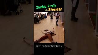 Zombie Pirate meets Sheriff Walking Dead shorts walkingdead sheriff pirates [upl. by Novick]