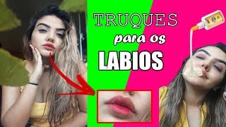 TRUQUES PARA DEIXAR OS LABIOS VERMELHOS NATURAIS [upl. by Luhar]