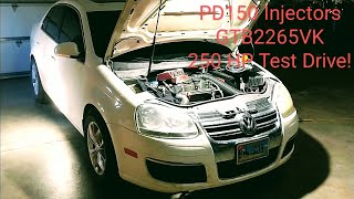 MK5 BRM TDI 250300 HP Build PD150 InjectorsHead Bolts GTB2265 Part 2 Test Drive [upl. by Yllim]