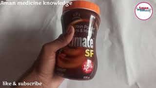 Sugar Free Protein powder with multivitamins and multiminerals  PROTIMATE SF  Use in hindi [upl. by Smailliw]