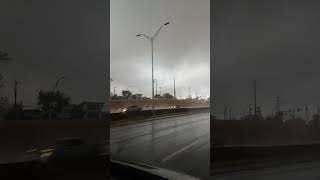 Possible Tornado Lashes Cars in San Antonio [upl. by Akerdnuhs]