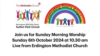 Join us for our Morning Worship Service from Erdington Methodist Church [upl. by Nagiem]