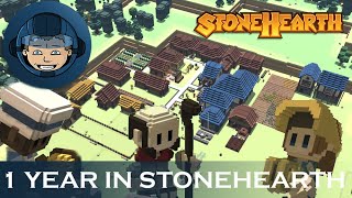 I Spent 1 Year in StoneHearth to Build a Flourishing Society ACE Mod [upl. by Jsandye]