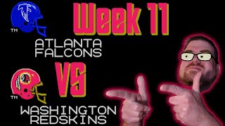 Week 11 Falcons Vs Redskins  Tecmo Super Bowl [upl. by Ominorej]