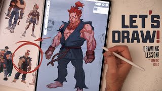 Learning To Draw Akuma Clip Studio  Samsung S9 Ultra [upl. by Pammie832]