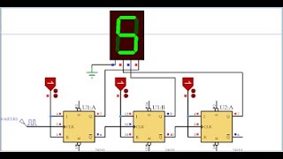 Compteur asynchrone Modulo 8 avec la Bascule JK [upl. by Harri]