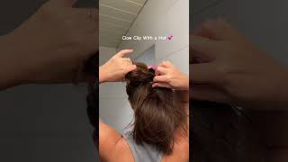 Claw Clip Ponytail Hack hairtutorials hairstyles easyhairstyles saçmodeli shortsvideos hairtok [upl. by Marcella]