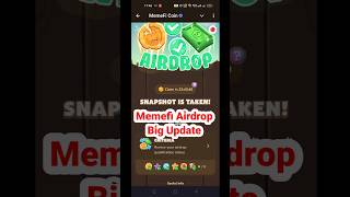 Memefi Airdrop Snapshot Complete  Memefi Airdrop Big Update  Memefi Airdrop Withdraw Soonshorts [upl. by Lenee]