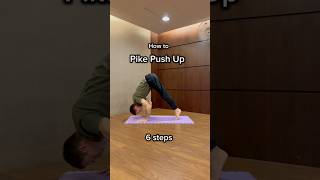 How to Pike Push Up pikepushup calisthenics tutorial handstandworkout [upl. by Irme]