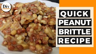 Microwave Peanut Brittle Recipe [upl. by Gniw835]