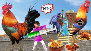 Giant Magical Chicken House Vs Lalchi Chicken Wala Top Collection Hindi Kahaniya New Moral Stories [upl. by Darees]