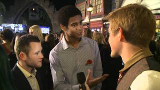 Devon Murray and Alfie Enoch on the Red Carpet at Warner Bros Home Entertainment Celebration [upl. by Atiuqrehs]