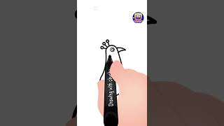 How to Draw a Peacock Shorts drawingtutorial drawingforkids chuchutv drawingshorts [upl. by Manolo]