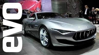 Maserati Alfieri concept at Geneva 2014  evo MOTOR SHOWS [upl. by Ratcliffe943]