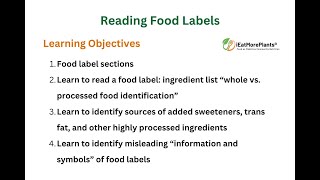 Food as Medicine Reading Food Labels is my Super Power quotMini Coursequot [upl. by Sitoeht963]