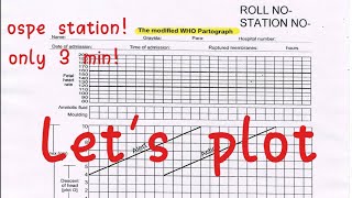 Partograph Plotting in Bangla OSPE station [upl. by Anahsek]