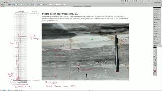 Drawing a stratigraphic column  example 1 sed strat [upl. by Leugimesoj]