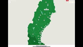 WR Seterra Mobile App  Sweden Urban Areas In Norrland Difficult Version in 035 [upl. by Nadabb]