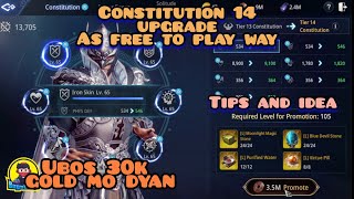 Mir4  Constitution 14 upgrade as free to play 30K gold [upl. by Eldreda]