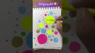 Easy boho art  coaster art easy  flowers painting easy  doodle art  satisfying art shorts boho [upl. by Ashok]